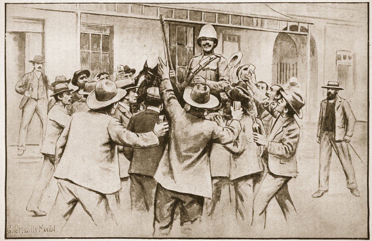 De Bevrijding van Ladysmith: Tommy Atkins in verzoek, illustratie uit 