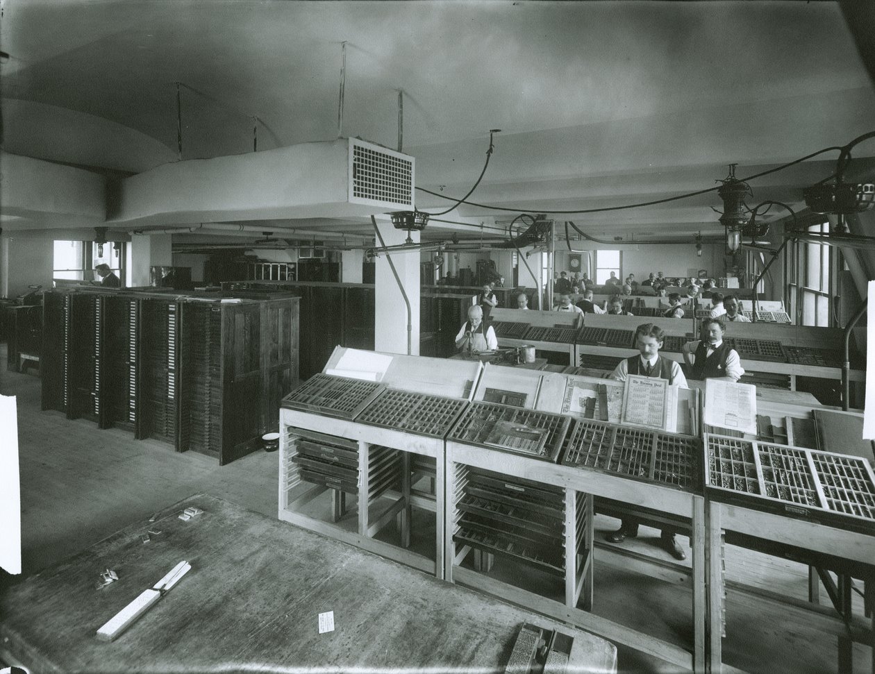 New York Evening Post Zetkamer door G.P. Hall und Sohn