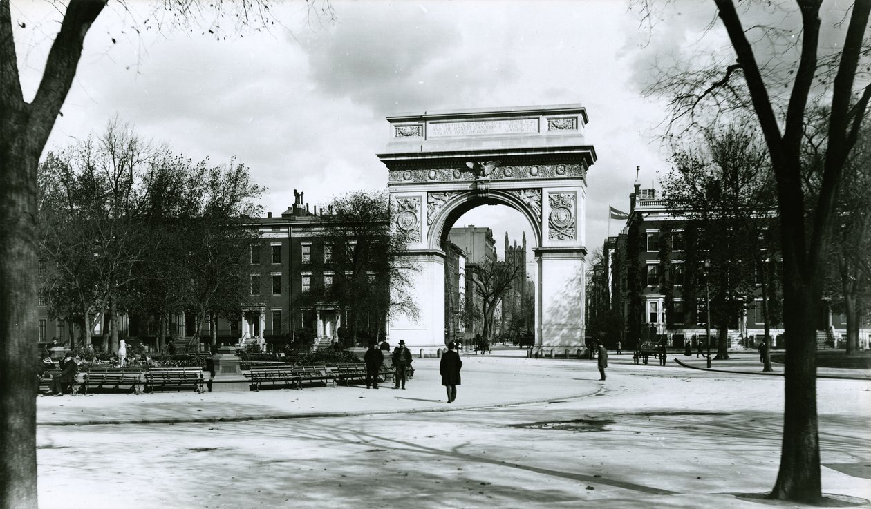 Washington Arch, Washington Square Park, New York City door G.P. Hall und Sohn