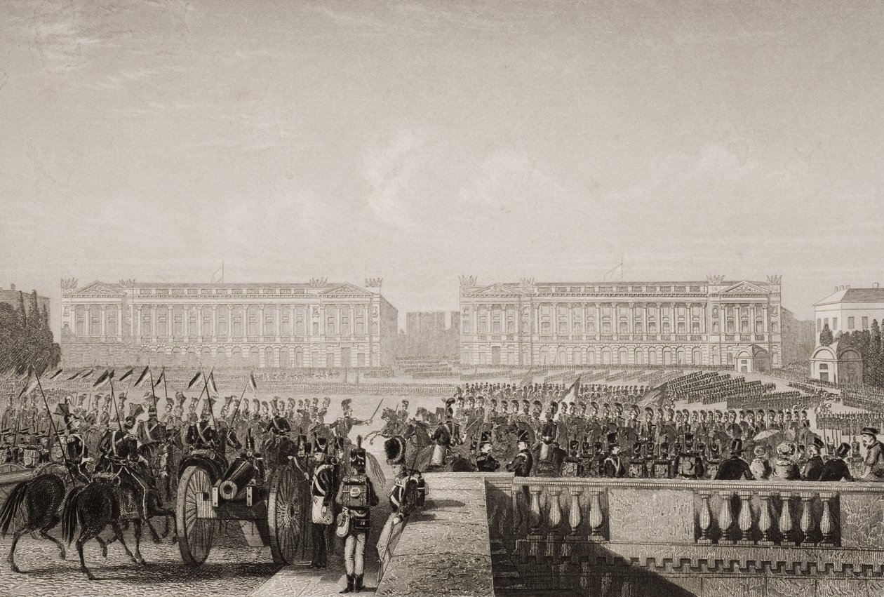 Intocht van de Geallieerden in Parijs in 1815, illustratie uit 