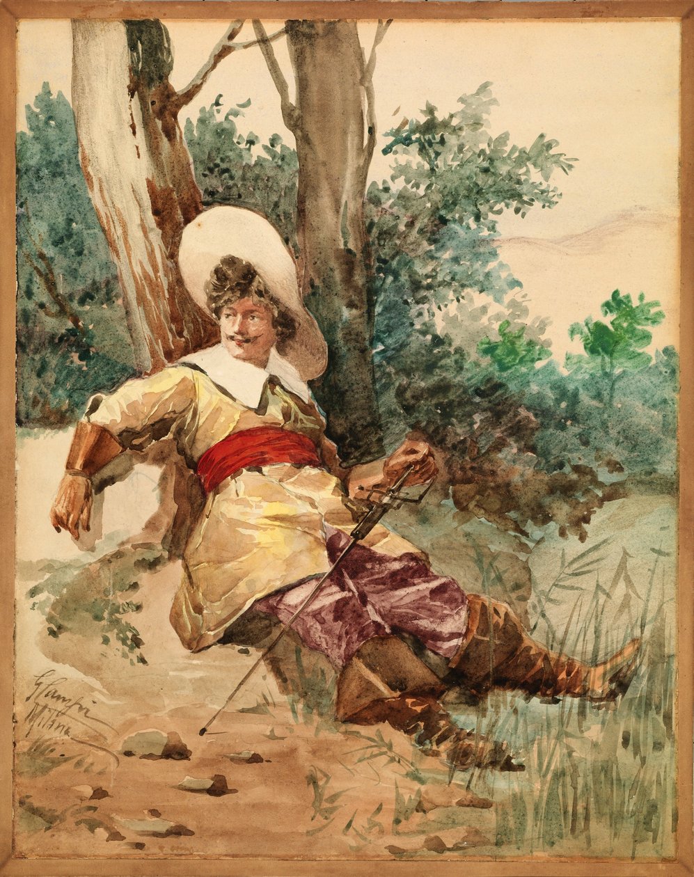 Musketier in ruste door G. Camfri