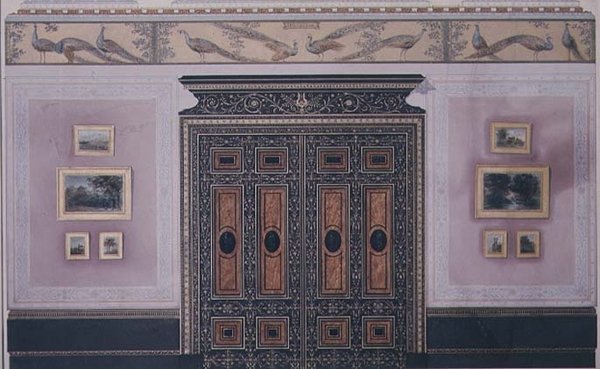 Ontwerp voor het interieur van No.1 Grosvenor Crescent, Londen door G. Hutchinson