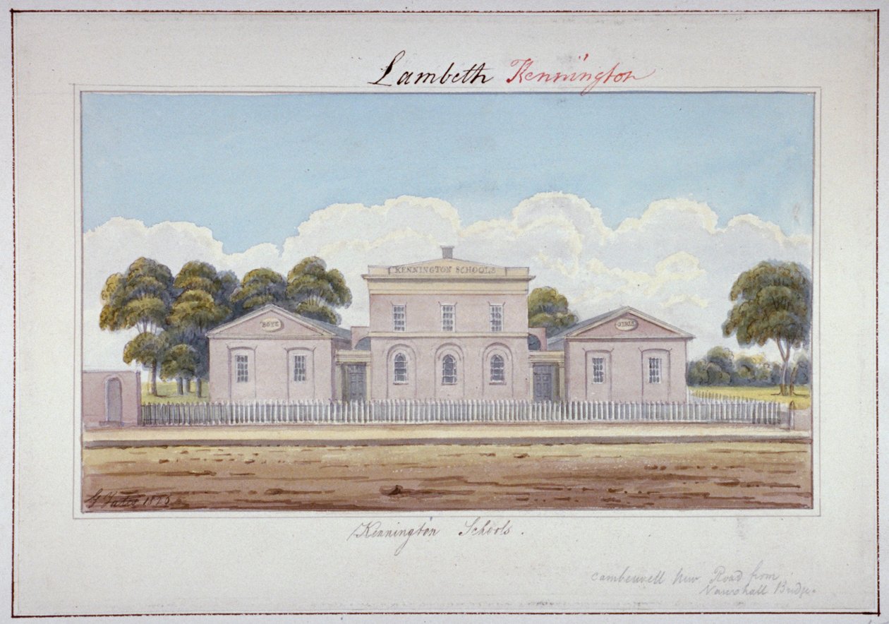 Kennington Schools, Camberwell New Road, Lambeth, Londen door G Yates