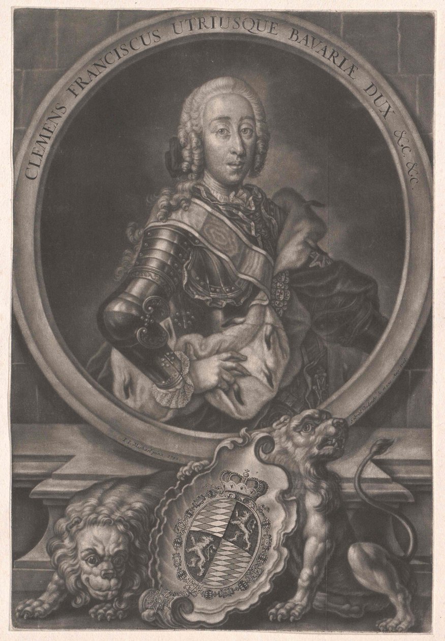 Bodenehr naar Michael - Clement Franciscus van Beieren door Gabriel Bodenehr the Younger