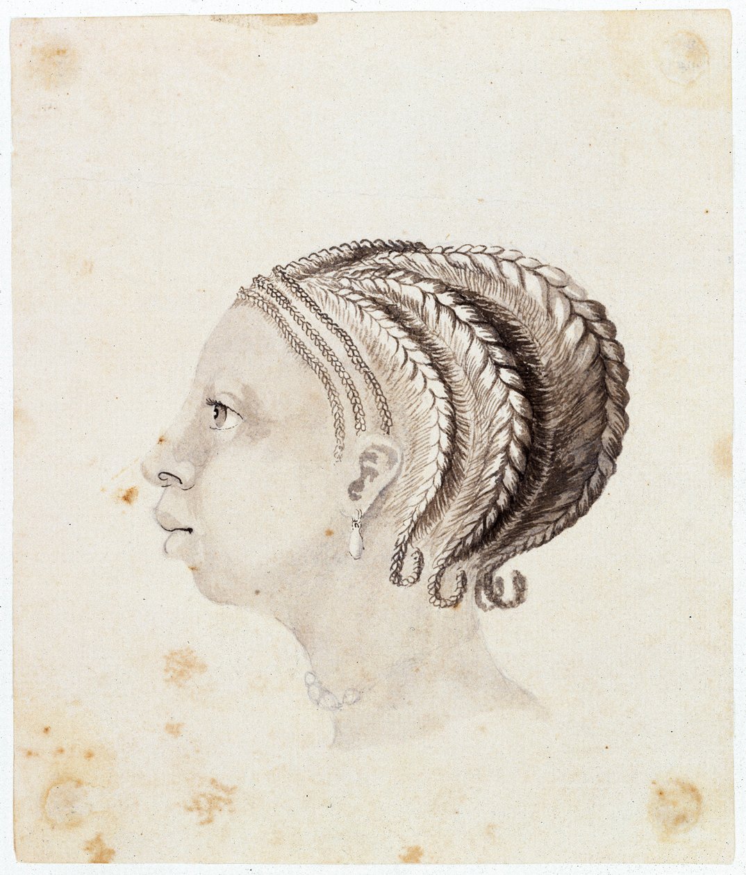 Hoofd van een West-Afrikaanse vrouw, ca. 1775 door Gabriel Bray