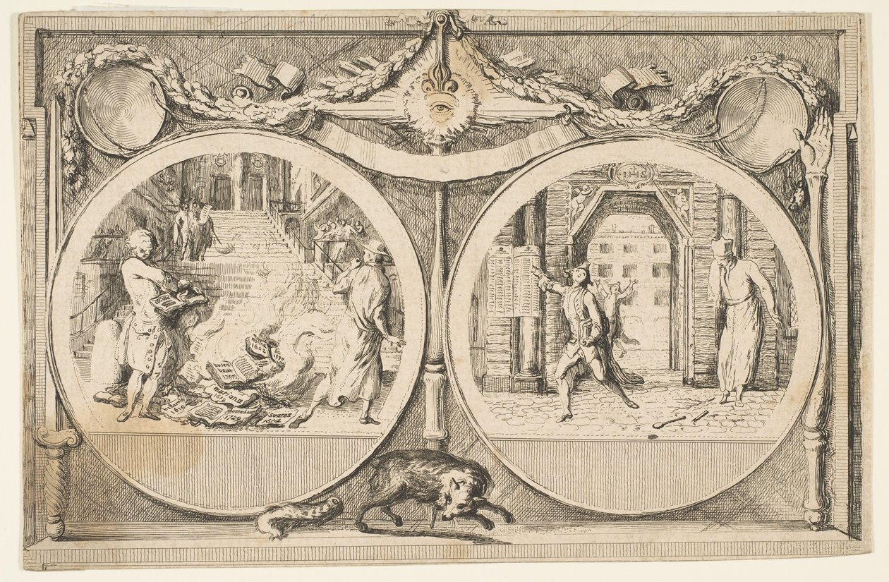 De Uitdrijving van de Jezuïeten, 1761 door Gabriel de Saint Aubin