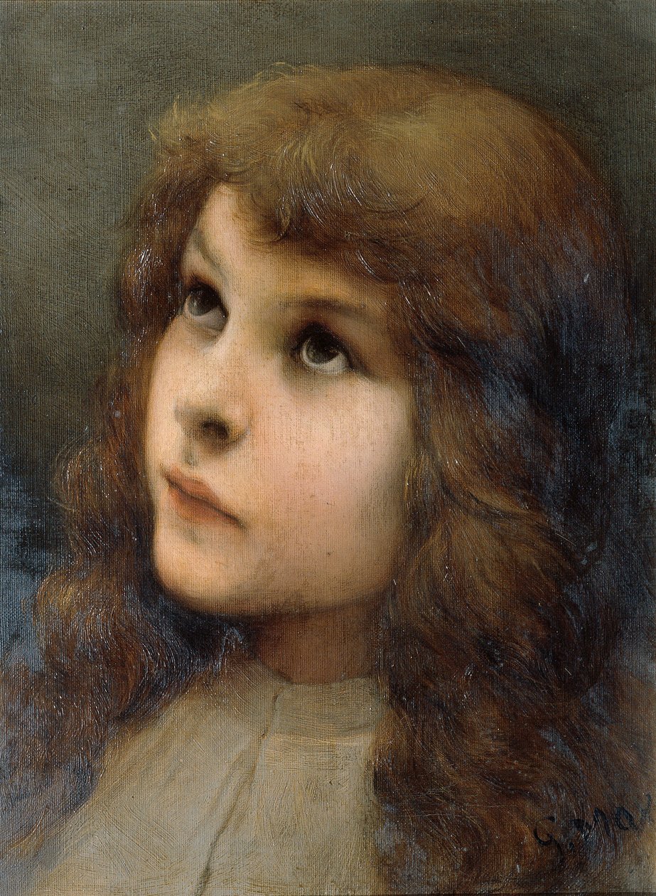 Studiehoofd door Gabriel von Max