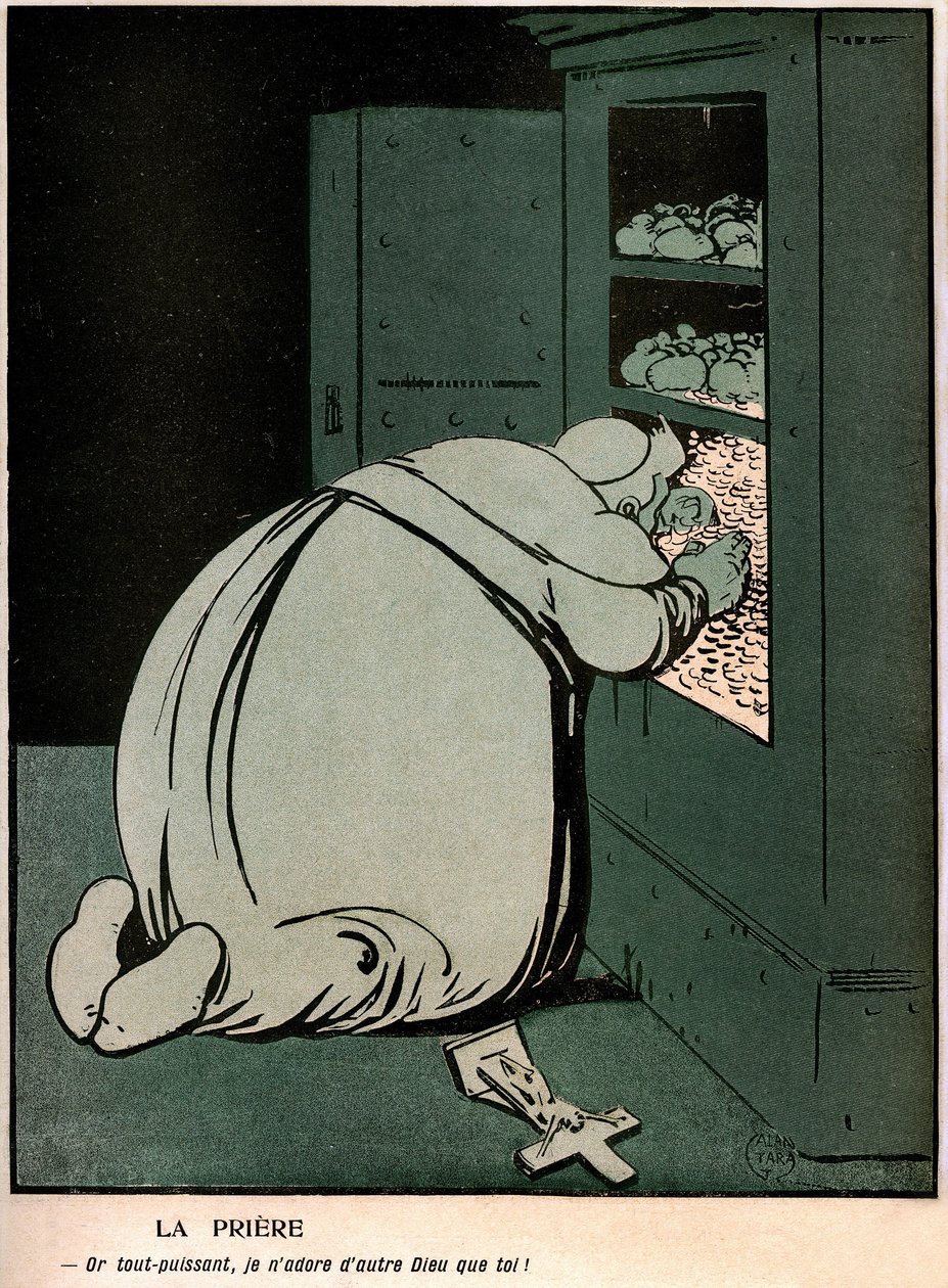 Cartoon in het Franse politieke humor dagboek 