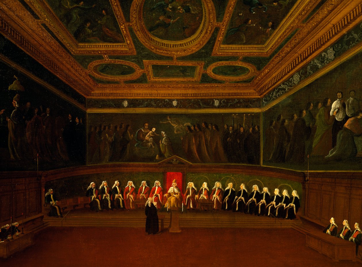 Raadzaal van Tien in Venetië door Gabriele Bella