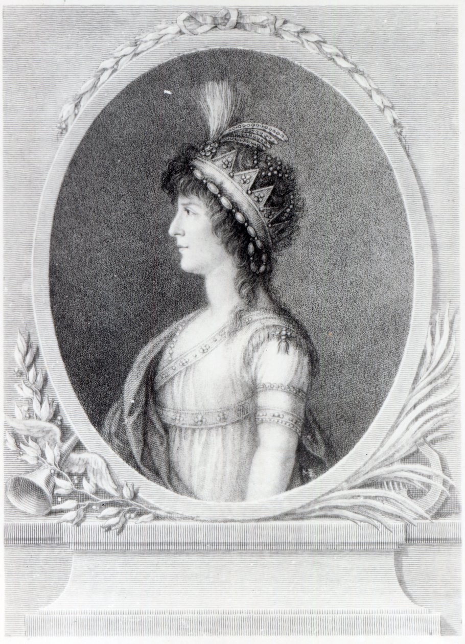 Angelica Catalani, gegraveerd door Francesco Bartolozzi, 1802 door Gaetano Basteris