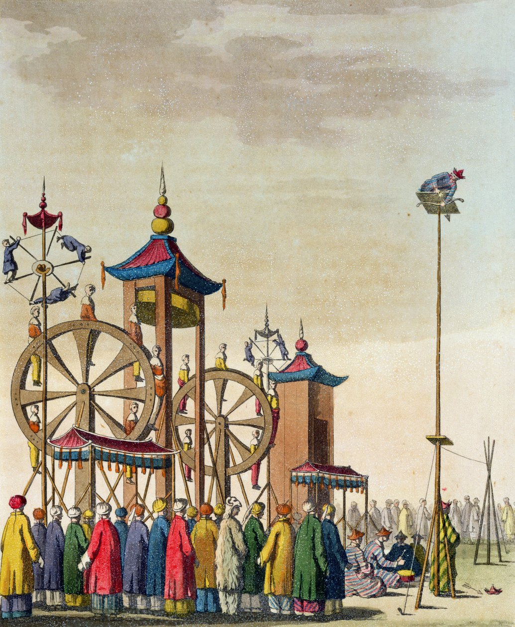 Een Chinees circus, illustratie uit 