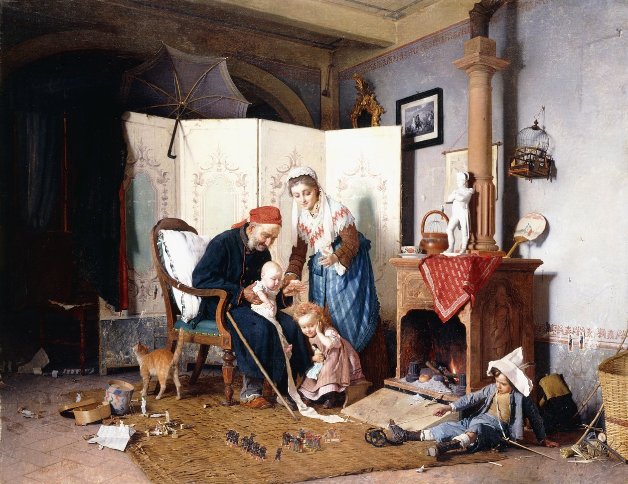 De Veteraan, 1878 door Gaetano Chierici