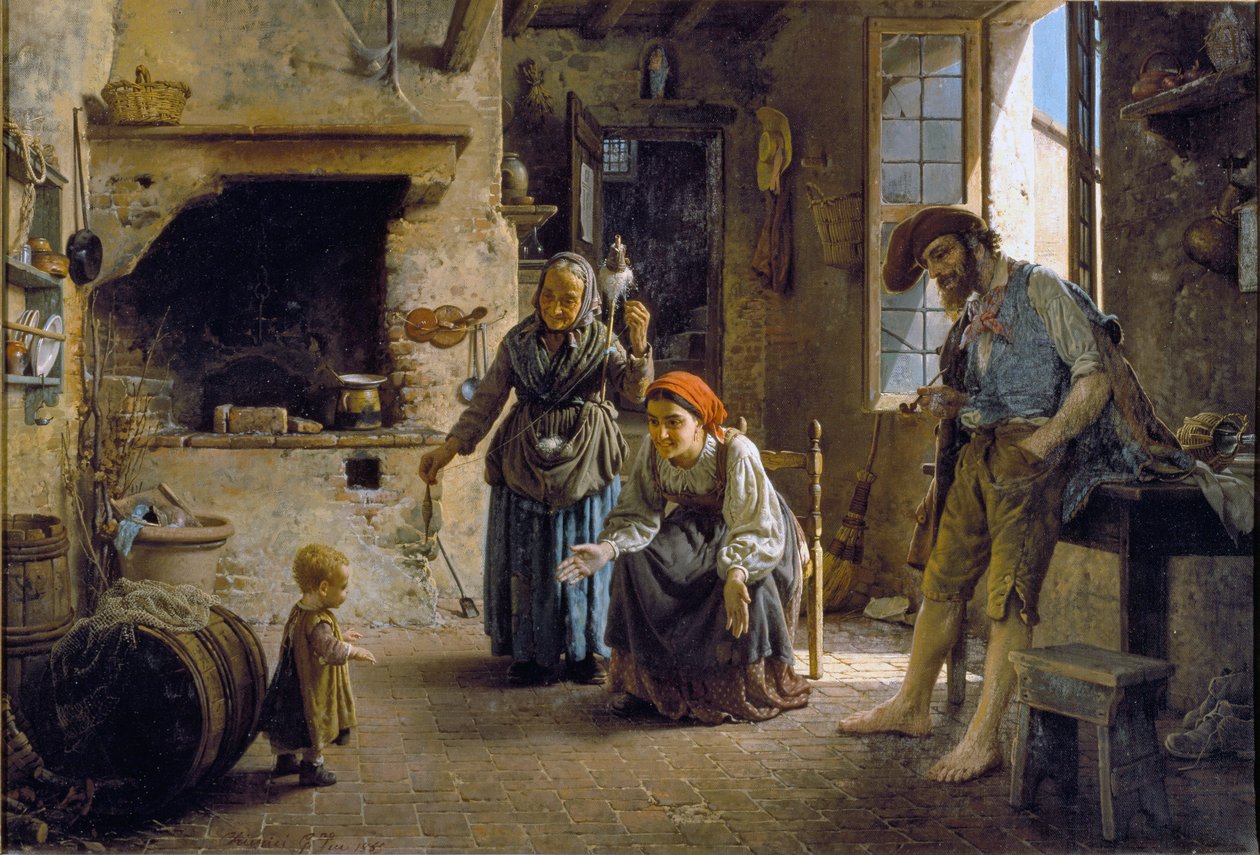 De eerste stappen van een kind door Gaetano Chierici
