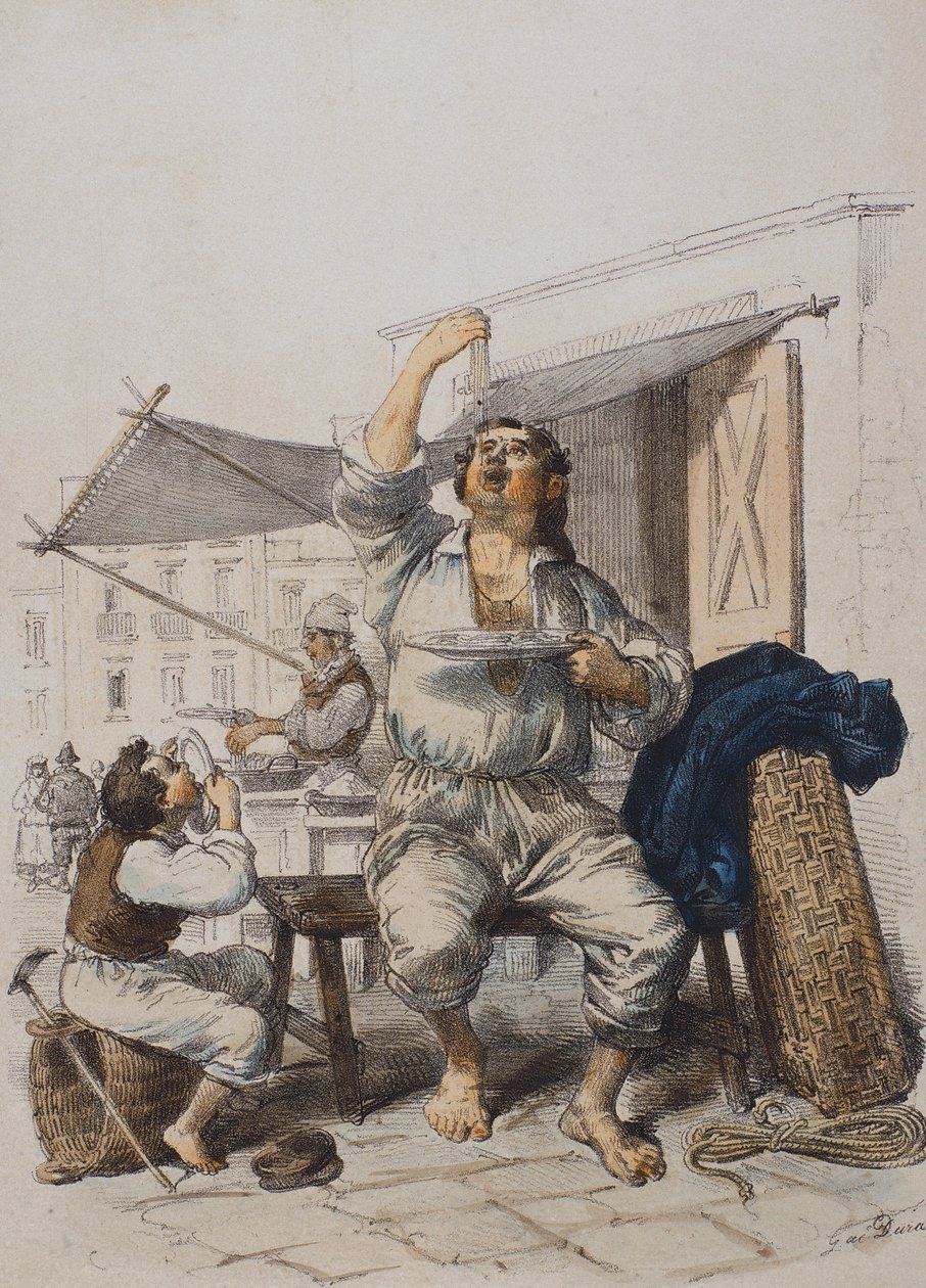 Mangia Maccaroni (Pasta-eters) door Gaetano Dura