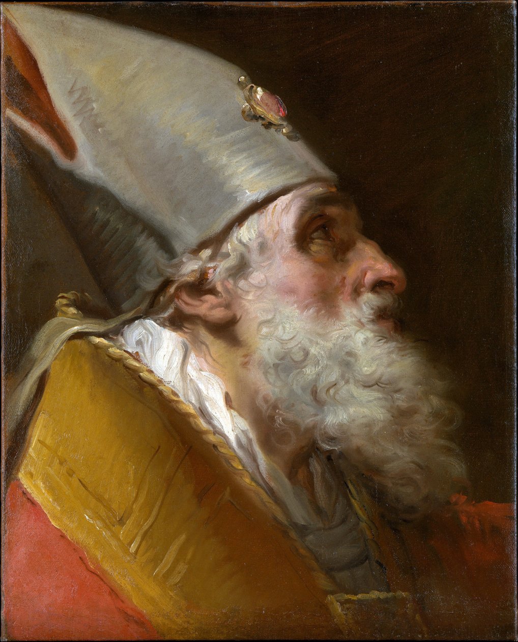 Hoofd van een bisschop door Gaetano Gandolfi