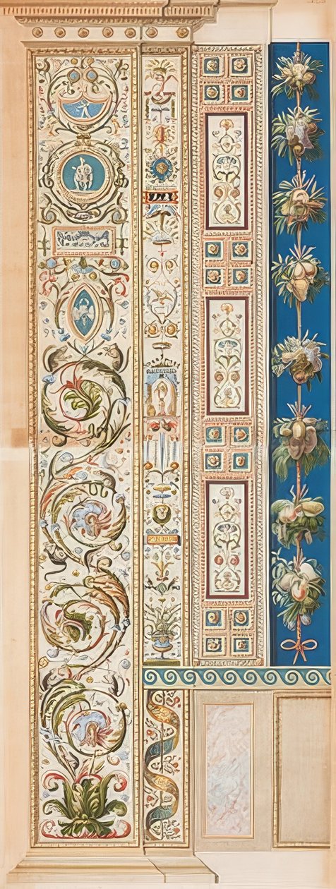 Pilaster Loggia IX (versiering) door Gaetano Savorelli