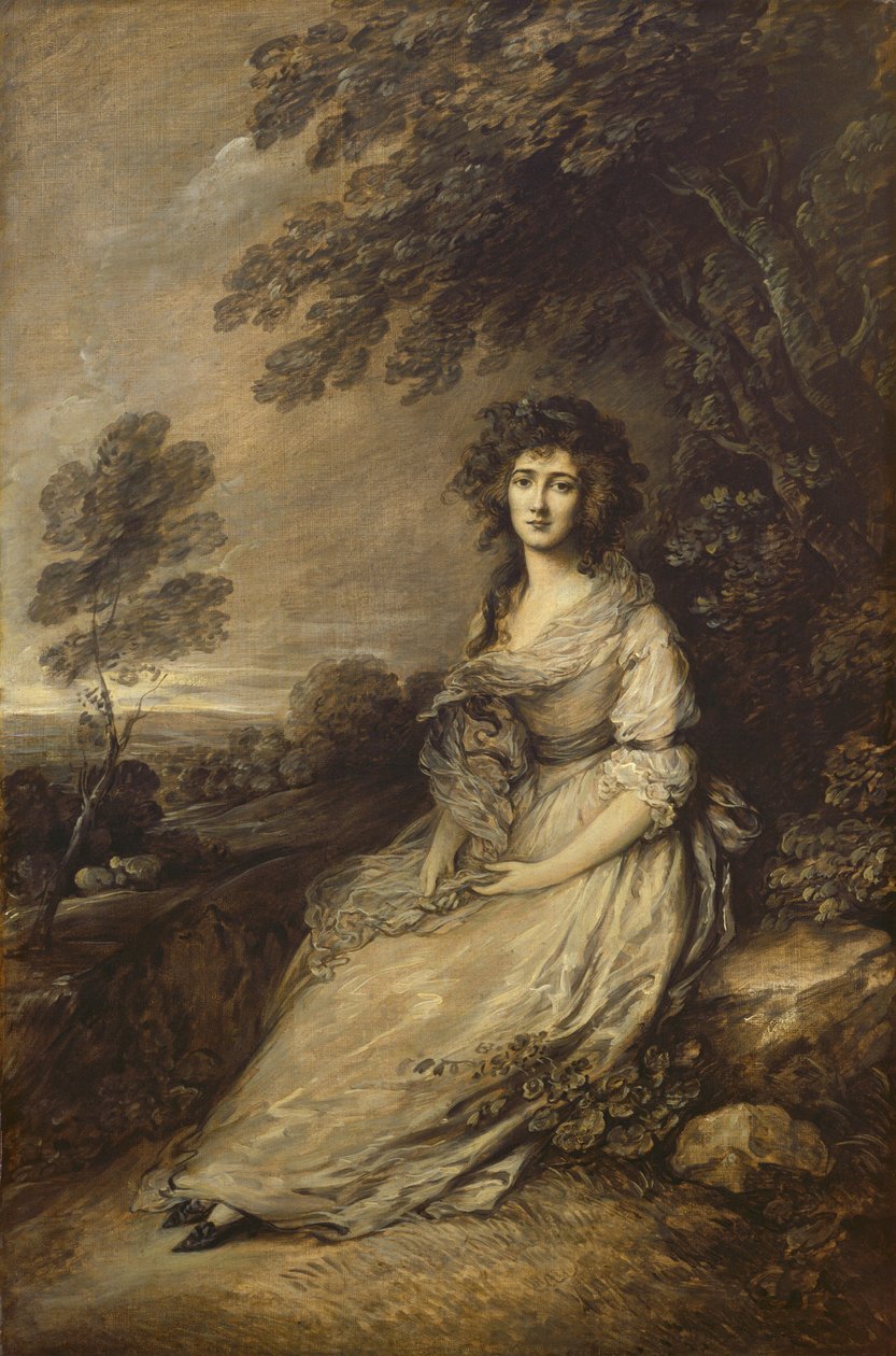 Mevrouw Richard Brinsley Sheridan door Gainsborough Dupont
