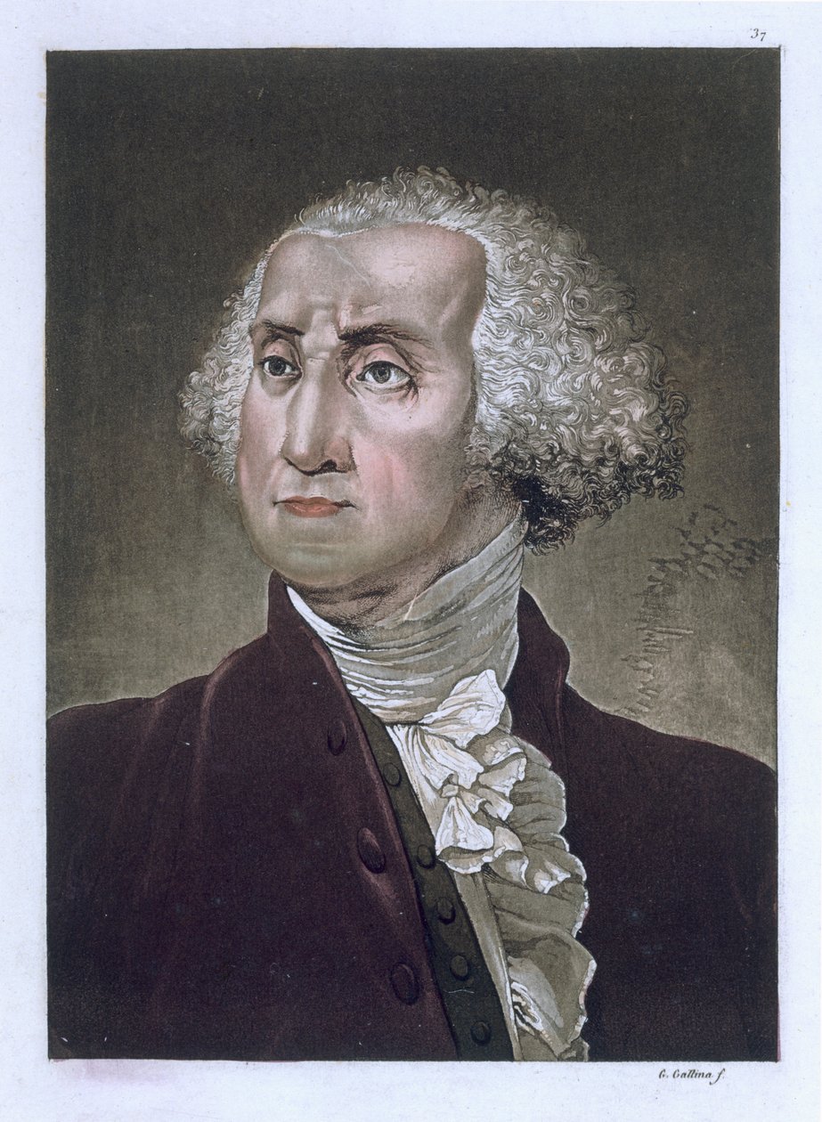 Portret van George Washington, uit 