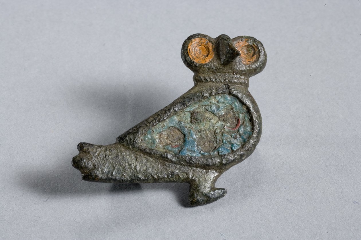 Fibula van een uil, 2e-3e eeuw na Chr. door Gallo Roman