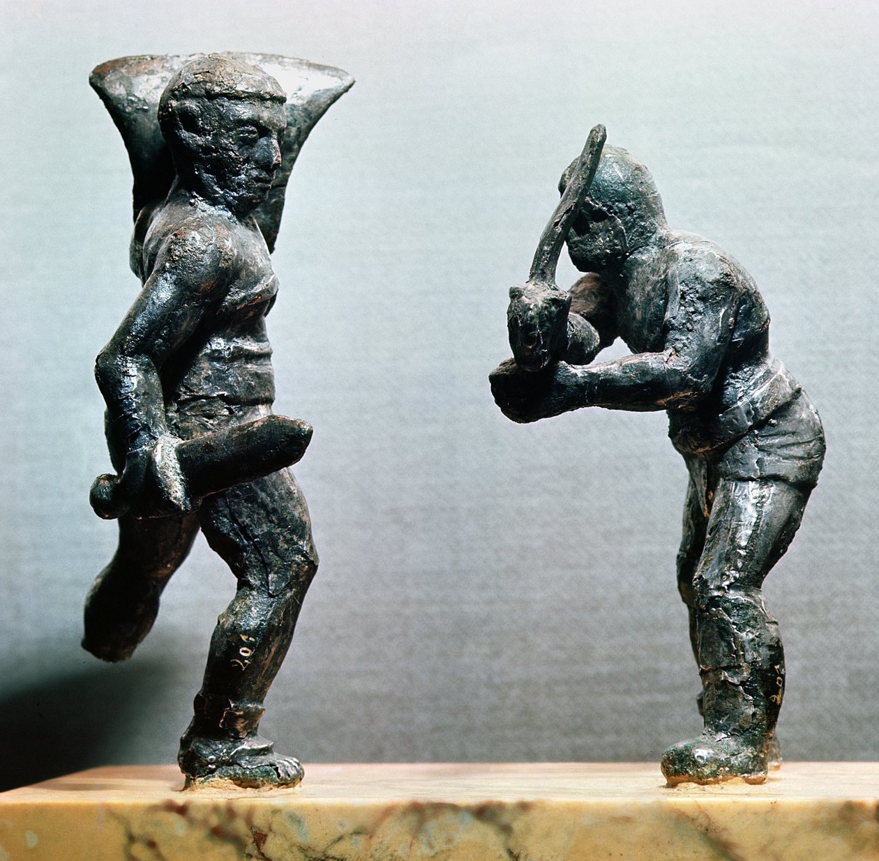 Twee gladiatoren in gevecht door Gallo Roman