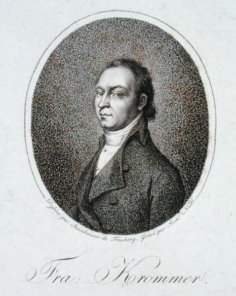 Franz Krommer (1759-1831) gegraveerd door Jean Neidl door Gandolph Ernst (after) Stainhauser
