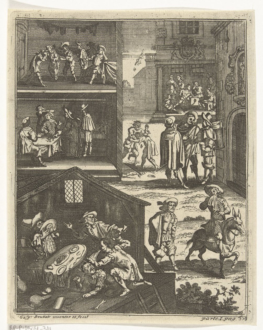 Ondeugden van jongeren door Gaspar Bouttats