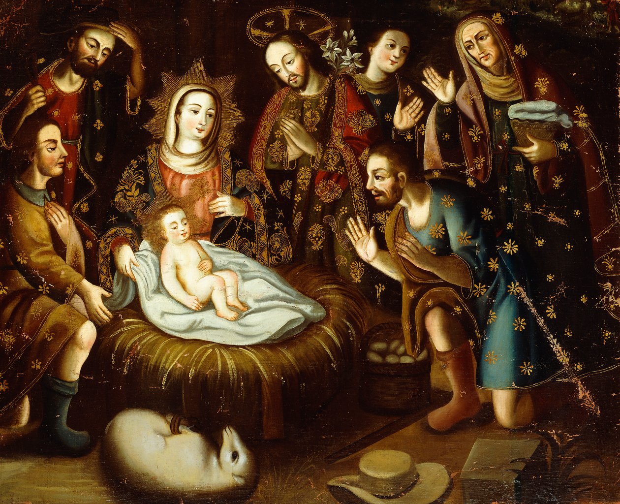 Aanbidding van de Herders door Gaspar Miguel de Berrio