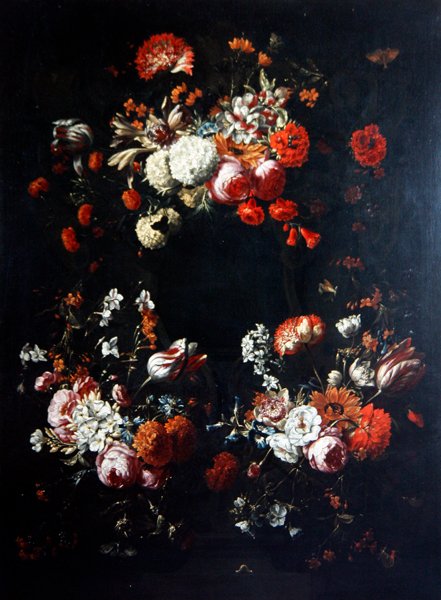 Een bloemstuk door Gaspar Pieter II Verbruggen