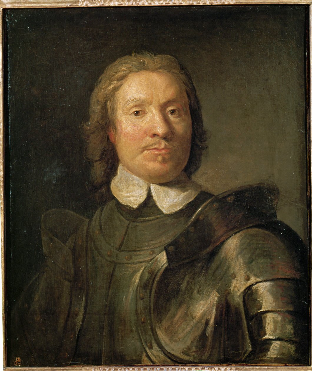 Oliver Cromwell in harnas ... (schilderij op doek) door Gaspar De Crayer
