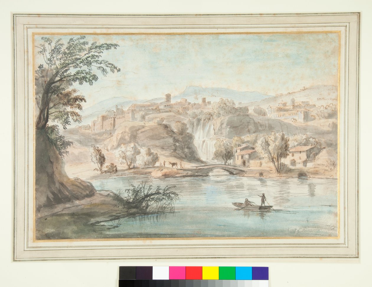 Landschap bij Tivoli door Gaspar van Wittel