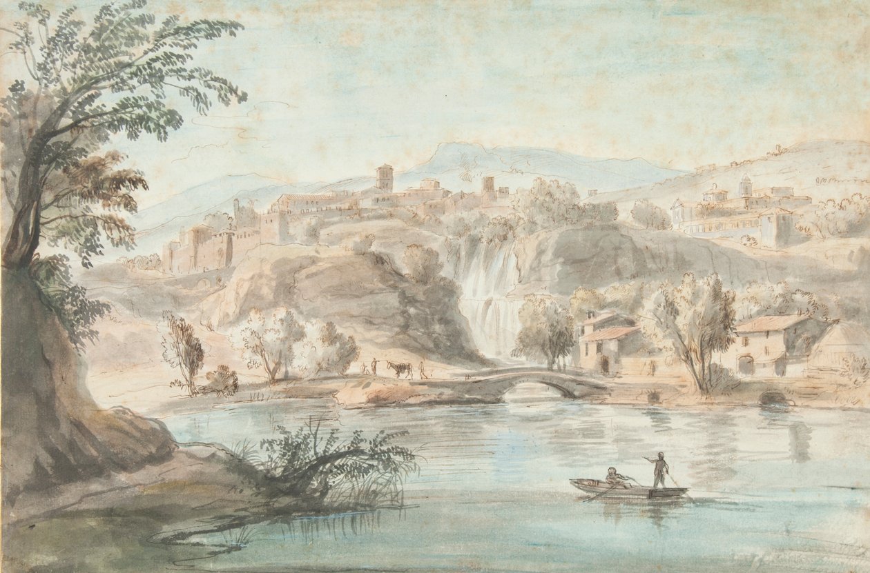 Landschap bij Tivoli door Gaspar van Wittel