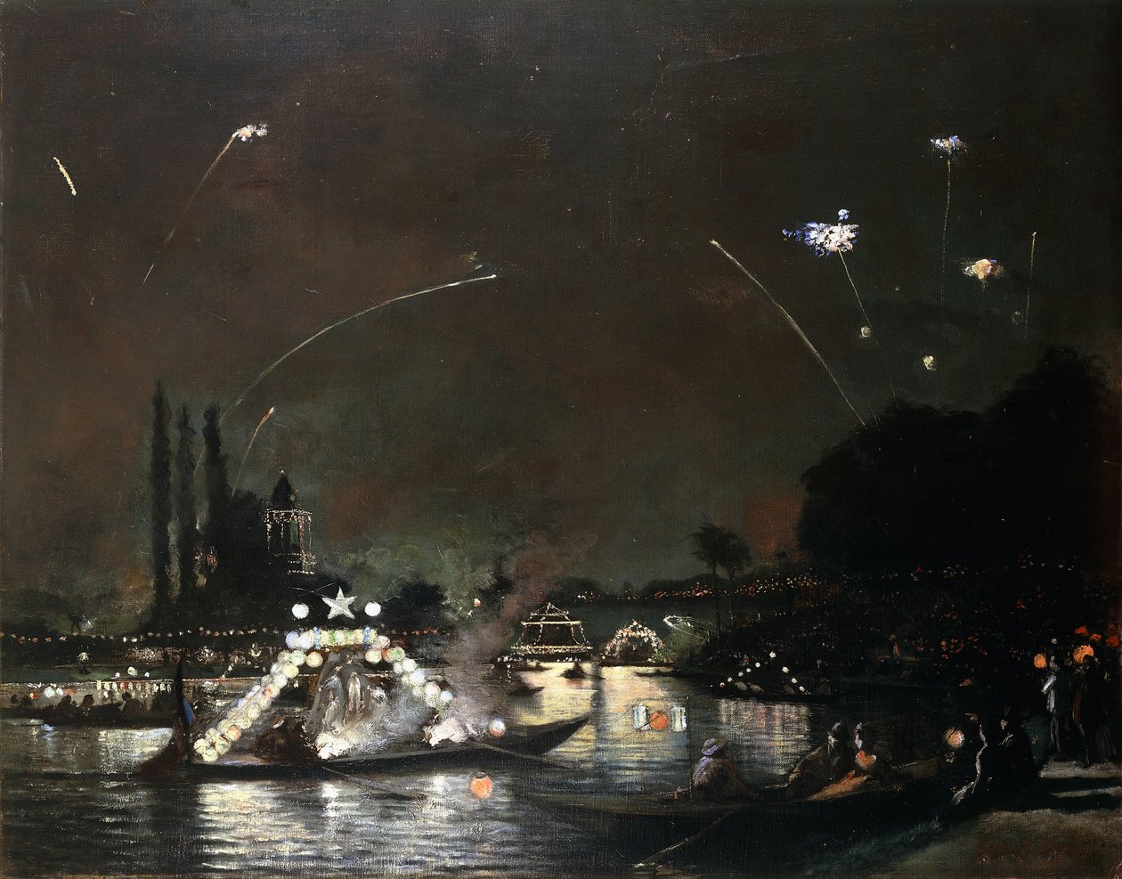 Parijs op de nacht van 14 juli door Gaston de Latouche