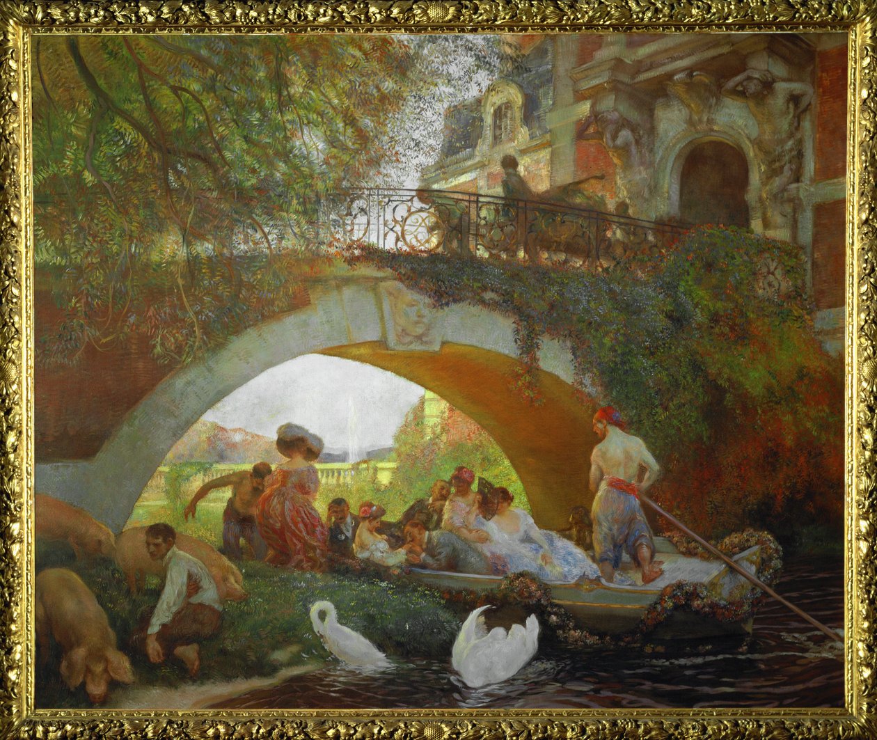 Het verloren kind (schilderij op doek) door Gaston de Latouche