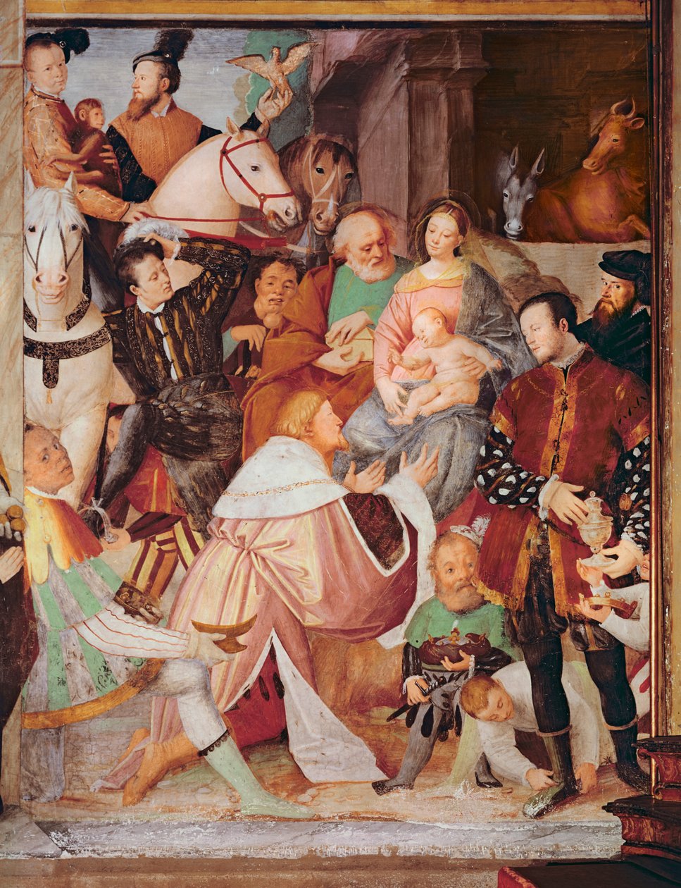 Aanbidding der Wijzen, c.1532-35 door Gaudenzio Ferrari