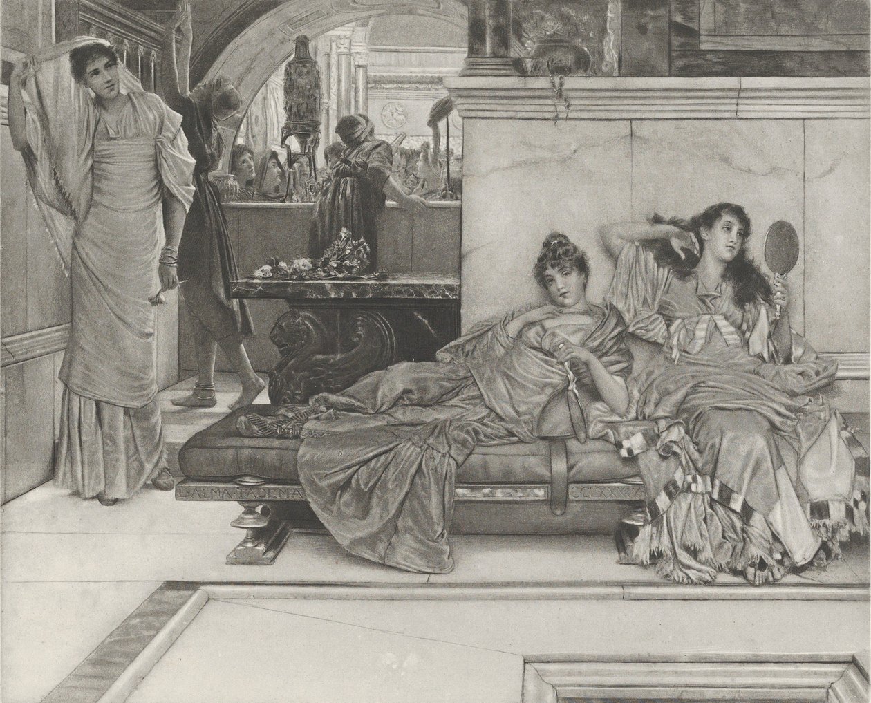 Bij het heiligdom van Venus, ca. 1889 door Gebbie and Husson Co Ltd
