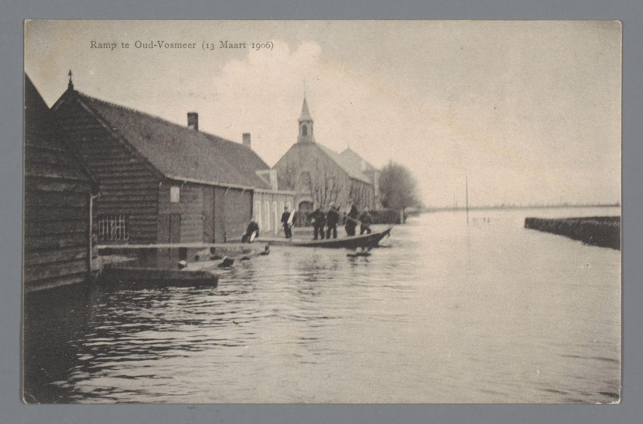 Ramp te Oud-Vossemeer op 13 maart 1906 door Gebroeders van Straaten
