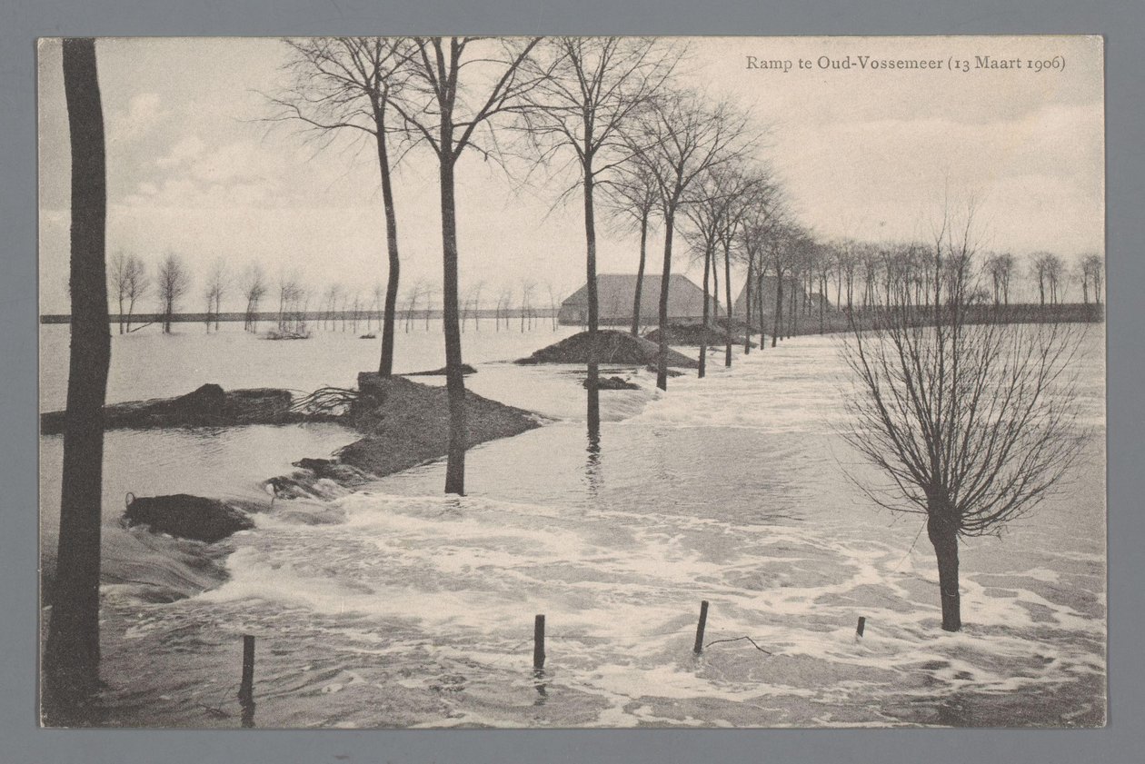 Ramp te Oud-Vossemeer op 13 maart 1906 door Gebroeders van Straaten