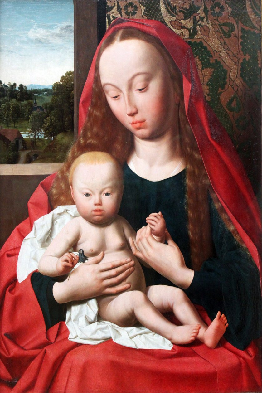 Duits: Maria met het kind Maagd en kind door Geertgen Tot sint Jans