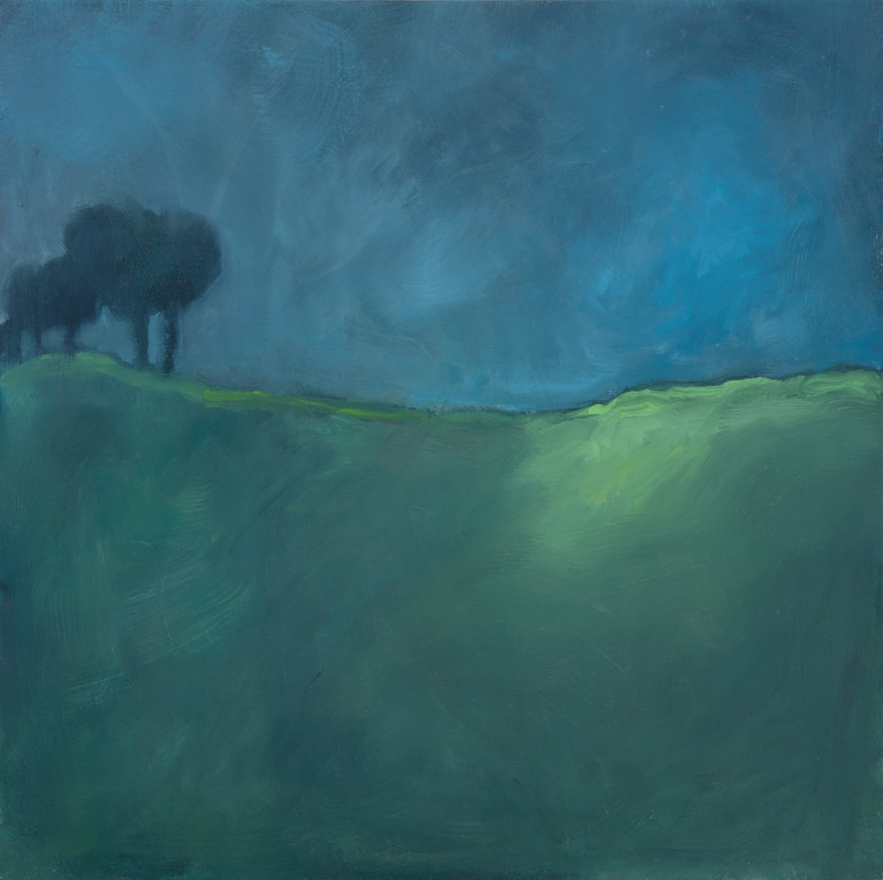 Landschap, 2019 (olieverf op doek) door Genevieve French
