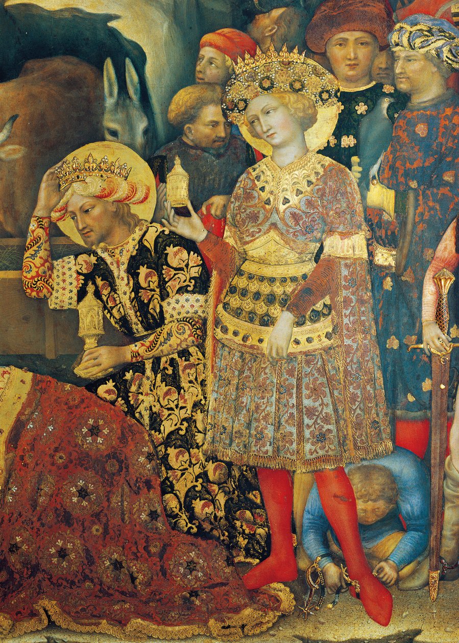 Aanbidding der Wijzen (detail) door Gentile da Fabriano