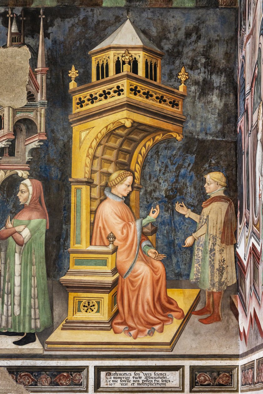 De zaal van de vrije kunsten en planeten door Gentile da Fabriano