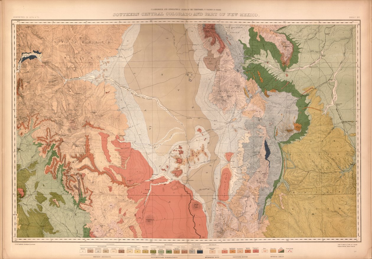 Geologische en geografische atlas van Colorado en delen van aangrenzend gebied door Geological And Geographical Survey Of The Territories