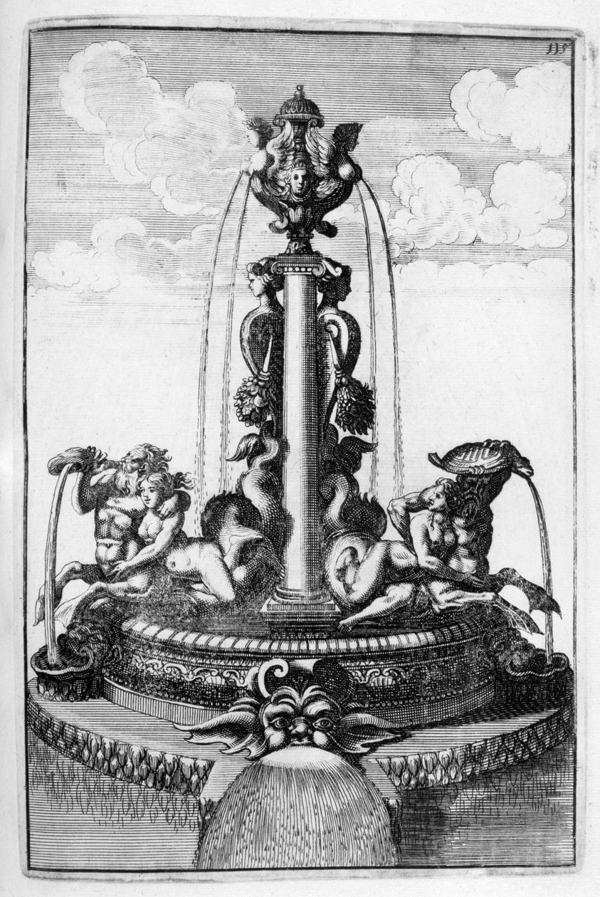 Fonteinontwerp, 1664 door Georg Andreas Bockler