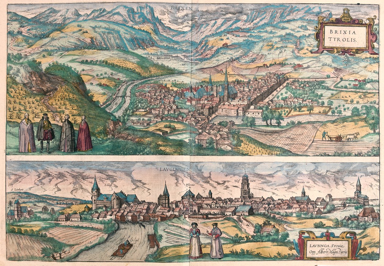 Bressanone, Italië - Lauingen, Donau, Duitsland - in 