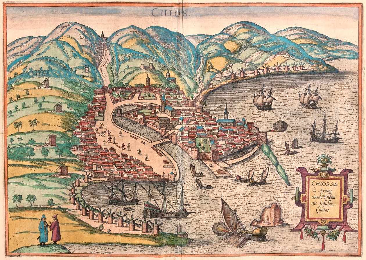 Chios, Griekenland - in 