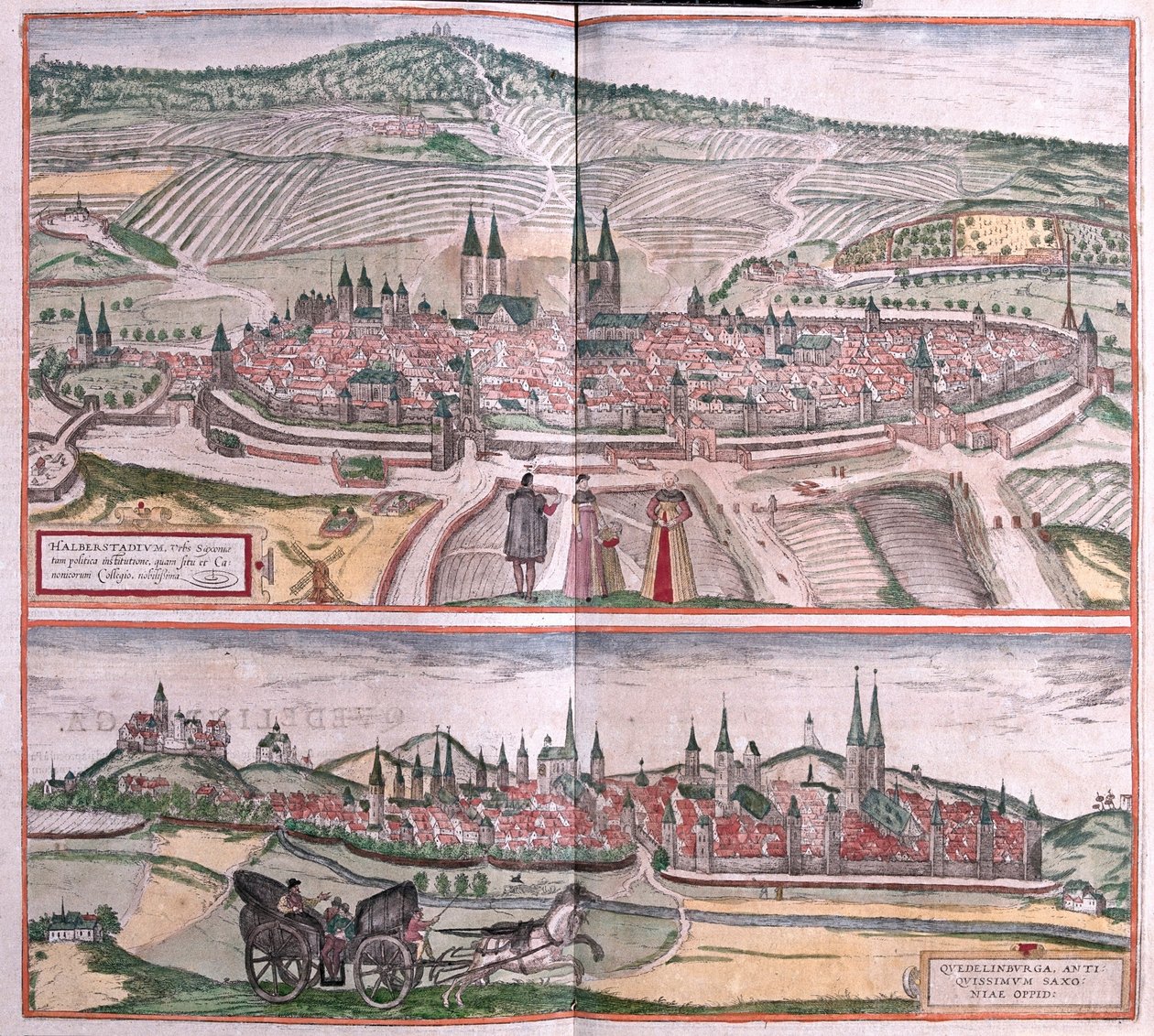 Halberstadt en Quedlinburg, Duitsland - in 