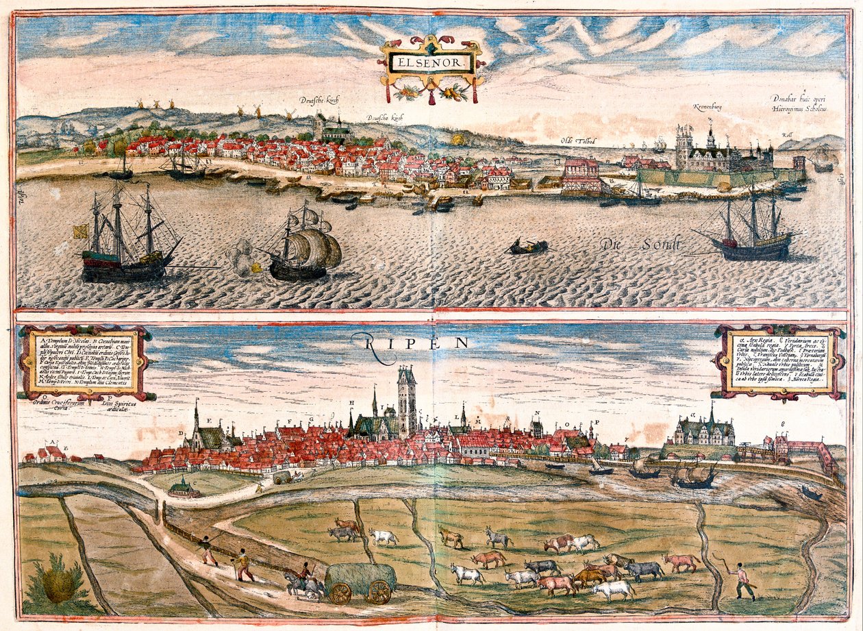 Helsingor (Helsimor - Hamlet), Denemarken - in 