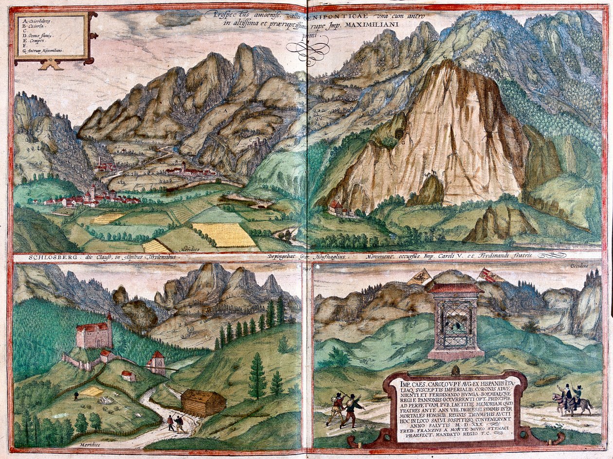 Inntal - Schlosberg - De grot van keizer Maximiliaan I - Oostenrijk - in 