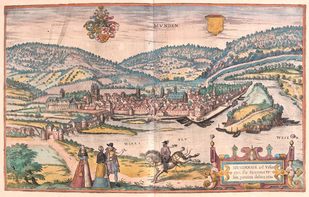 Munden, Hanoversch, Duitsland - in 