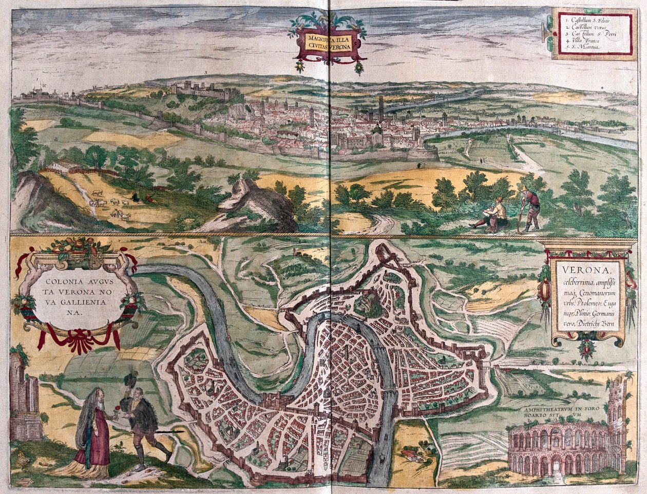 Verona, Italië - in 